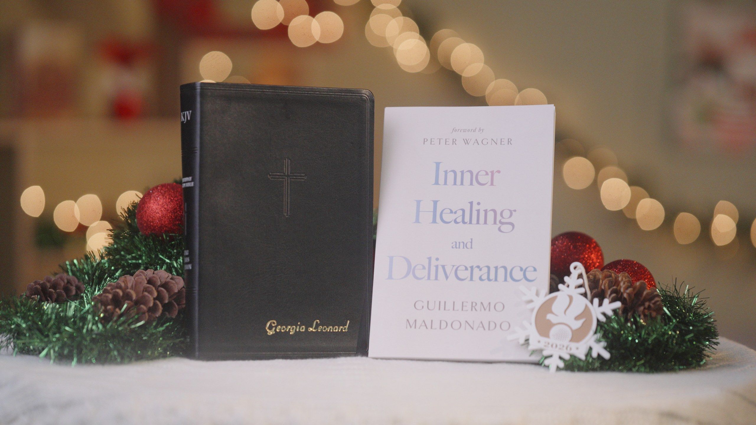The Inner Healing and Deliverance Christmas Package: the book, a personalized Bible and a Christmas ornament